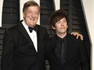 Stephen Fry a Elliott Spencer (Beverly Hills, 26. února 2017)
