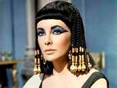 Egyptská královna Kleopatra v podání slavné herečky Elizabeth Taylorové.