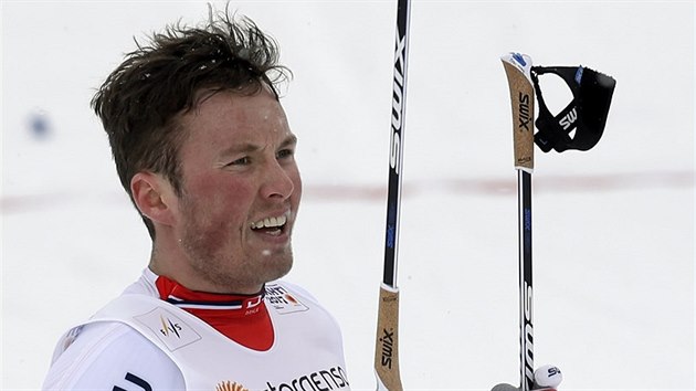 Norsk lya Emil Iversen dobhl do cle sprintu dvojic se zlomenou hlkou a bez smvu.