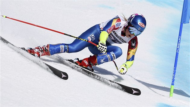 Americk lyaka Mikaela Shiffrinov v Crans Montan