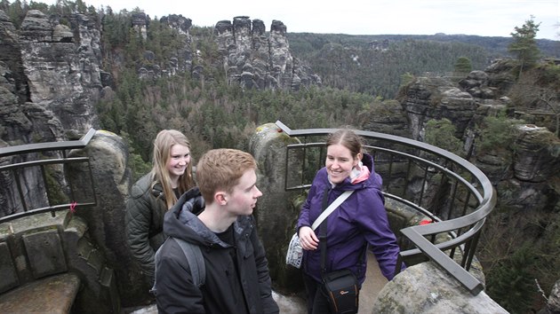 Bastei, skaln vyhldka v Nrodnm parku Sask vcarsko nedaleko Henska.