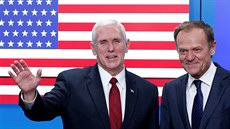 Americký viceprezident Mike Pence se v Bruselu setkal s pedsedou Evropské rady...