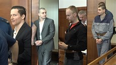 Pravomocně odsouzení v případu nájemné vraždy slovenského dealera drog - zleva:...
