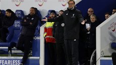 Liverpoolský trenér Jürgen Klopp během ligového utkání v Leicesteru.
