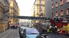 Poár bytu v Gorazdov ulici v Praze 2 (20.2.2017).