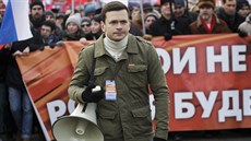 Demonstrace pi píleitosti druhého výroí vrady ruského opoziního politika...