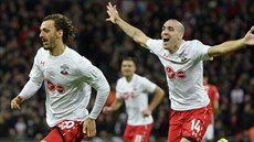 ZÁZRANÝ ITAL. Manolo Gabbiadini dal Manchesteru United v Ligovém poháru dva...