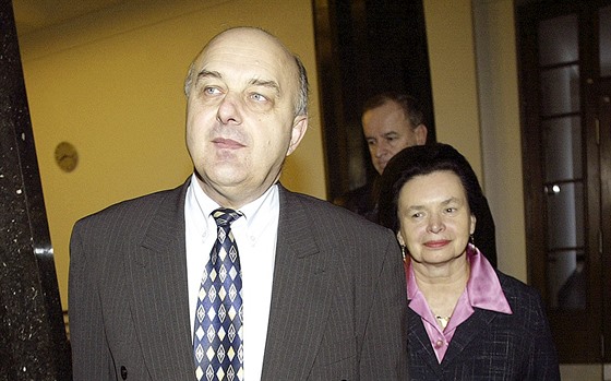 Bývalý ministr financí Ivo Svoboda a jeho poradkyn Barbora Snopková u Vrchního...