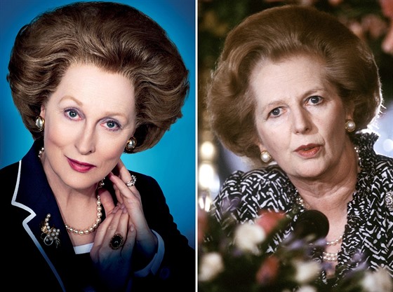Herečka Meryl Streepová jako britská premiérka Margaret Thatcherová