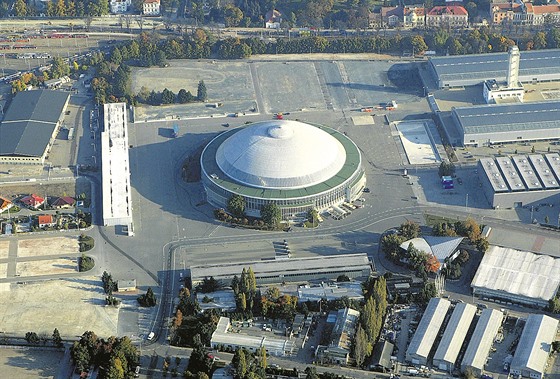 Nová hokejová hala vyroste na volném prostranství za kruhovým pavilonem Z na brnnském výstaviti.