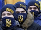 Demonstrace ukrajinských nacionalist pi píleitosti tetího výroí revoluce...