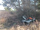 V buchlovských horách se v sobotu srazila motorka s osobním autem. idie...