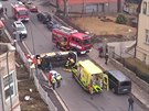 V Jablonci se srazila sanitka pevejc pacienta s osobnm autem