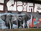 Slon na Barrandovském most