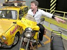 Cestovatel Dan P�ib�� v Depu2015, kde se p�ipravuje v�stava Trabantem kolem...