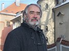 Historik umní Pavel Zatloukal ped jednou z perel olomoucké architektury,...