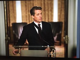 Hugh Grant pi natáení pokraování Lásky nebeské (5. bezna 2017)