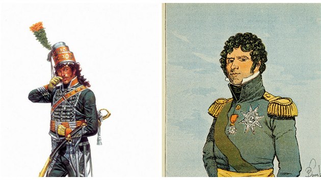 Joachim Murat (vlevo) a Jean-Baptiste Bernadotte. Jeden byl sp marnotratnk, druh mu, kter vzal to, co mu osud pichystal, poctiv. Oba vak vynesly nahoru pekotn djinn udlosti.