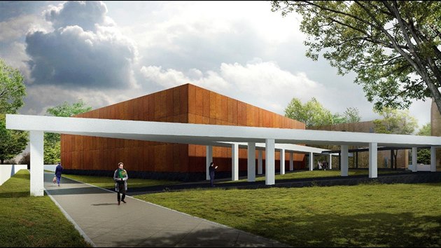 Budouc podoba nov budovy depozite Vchodoeskho muzea.