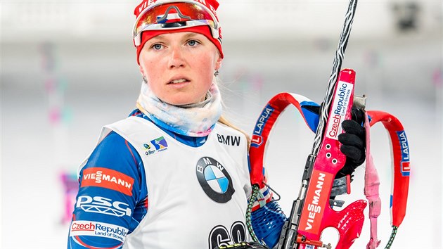 Eva Puskarkov ped sprintem v Pchjongchangu.