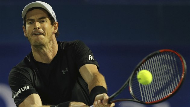 Andy Murray bojuje ve finle turnaje v Dubaji.