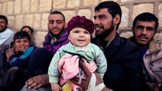 Uprchlíci ze západního Mosulu (27. února 2017)