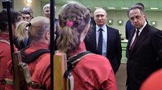 Ruský prezident Vladimir Putin se v Krasnojarsku setkal s ruskými vítzi...