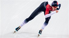 Martina Sáblíková na trati patnáctistovky b�hem víceboje v Hamaru