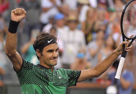 Roger Federer na turnaji v Indian Wells.