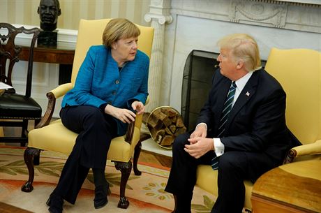 Nmecká kancléka Angela Merkelová dorazila v pátek do Bílého domu na spolené...