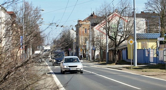 Domalická ulice v Plzni, úsek mezi kíením s domalickou a chebskou...