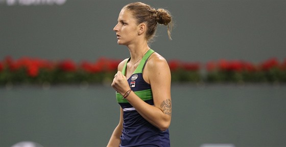 eská tenistka Karolína Plíková na turnaji v Indian Wells.