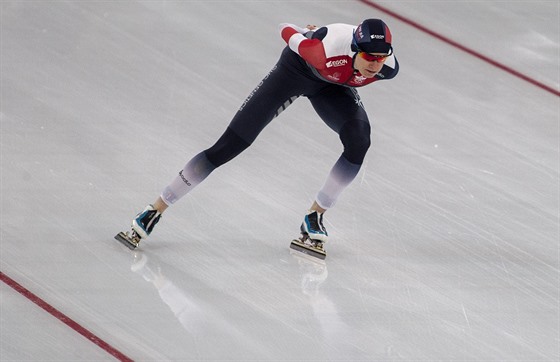 Martina Sáblíková na tíkilometrové trati ve Stavangeru