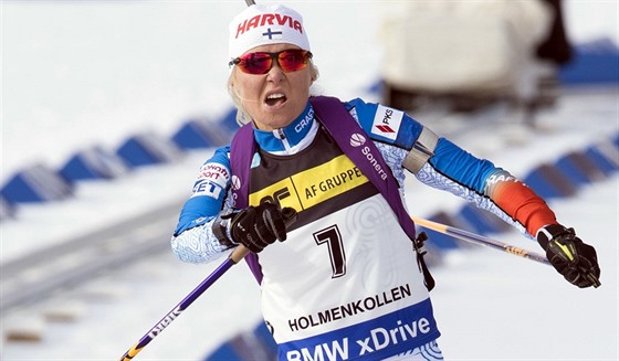 Mari Laukkanenov v cli sprintu v Oslu