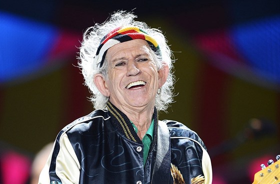 Keith Richards na koncertu Rolling Stones v Havaně (2018)