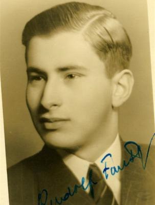 Student Rudolf Fantl, který zahynul v Terezín.