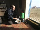 Obydlí krymskotatarské rodiny nedaleko Simferopolu (3. bezna 2017)