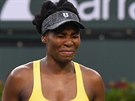 Venus Williamsová po nepovedeném úderu ve tvrtfinále v Indian Wells.