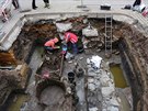 Záchranný archeologický výzkum v chebské Provaznické ulici.