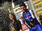 Vítz esté etapy italského závodu Tirreno-Adriatico Fernando Gaviria.