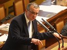 Miroslav Kalousek mluví v Poslanecké snmovn k údajným daovým podvodm...