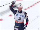 Marit Björgenová vítzí s drtivým náskokem v závod na 30 km klasicky v Oslu.