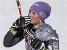 Tessa Worleyová s malým kiálovým glóbem za celkov vítzství v obím slalomu