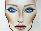 Face chart od vizáistky Andrey Lengyelové z Make Up Institutu Prague ukazuje,...