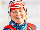 esk biatlonista Veronika Vtkov ped sprintem Svtovho pohru v...