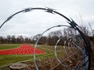 Atletick stadion v Hradci Krlov, na nm trnuj profesionln hasii.