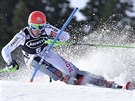 Petra Vlhová na trati slalomu ve Squaw Valley