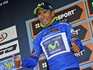 Nairo Quintana slaví triumf v královské etap Tirreno - Adriatico.