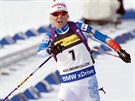 Mari Laukkanenová v cíli sprintu v Oslu