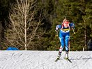 Eva Puskaríková na trati sprintu v Oslu